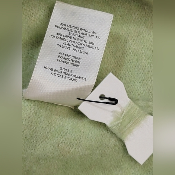 ARITZIA THE GROUP BABATON Size Medium Palm Green Oversized Women's Wool Blend - Picture 8 of 11